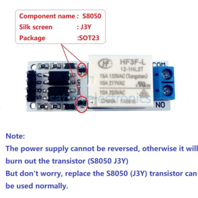 DC12V 10A Magnetic Latching Relay Module Bistable Self-locking Flip-Flop Board