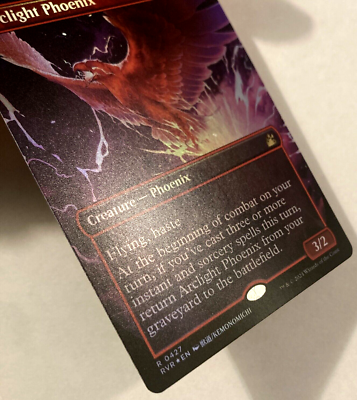 MTG Arclight Phoenix ANIME BORDERLESS FOIL Ravnica Remastered 427