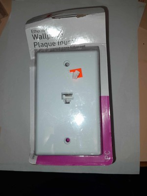 4 packs Ethernet Wall Plate Outlet 4 Packs 2 Cat 5 6 e Port