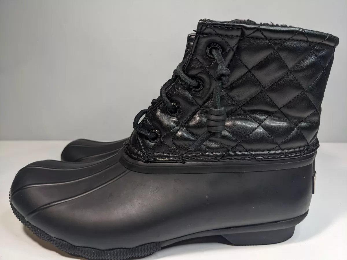 Sperry Women s Saltwater Luxe Quilted Duck Boots Women s Size 6 STS82683