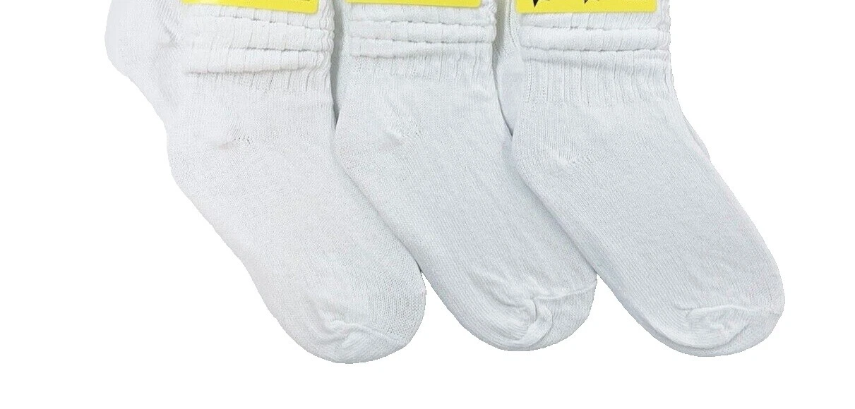 Sólido blanco 100% Calcetines de Algodón para Mujeres