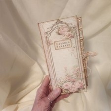 Handmade 2027 Planner featuring Vintage Rose Papers by Rustic Wild Rose Co.