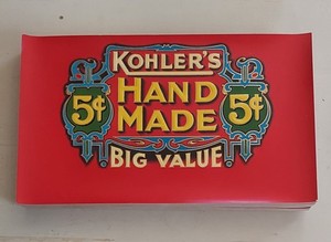 5 KOHLER'S Hand Made Cigar Box Labels