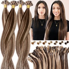 Nail U Tip Human Hair Extensions Real Remy Human Hair Keratin Fusion Bondings