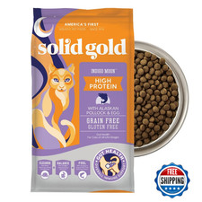 Solid Gold High Protein Alaskan Pollock Dry Cat Food 12lb Grain Free Probiotics