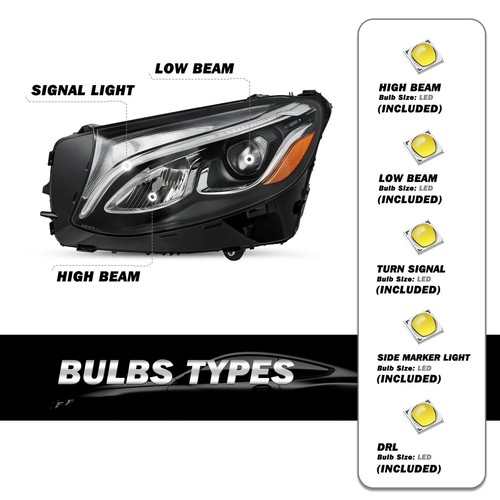 OE Spec LED Headlight LH Compatible with 2016-2019 Mercedes-Benz GLC No AFS - Picture 12 of 13