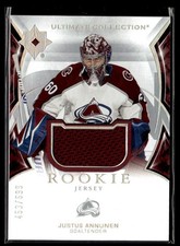 2021-22 Upper Deck Ultimate Collection Rookies Jersey Justus Annunen 453/699