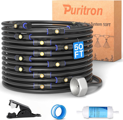 Misters for outside Patio 50FT/15M, Outdoor Water Misting Cooling System with 15