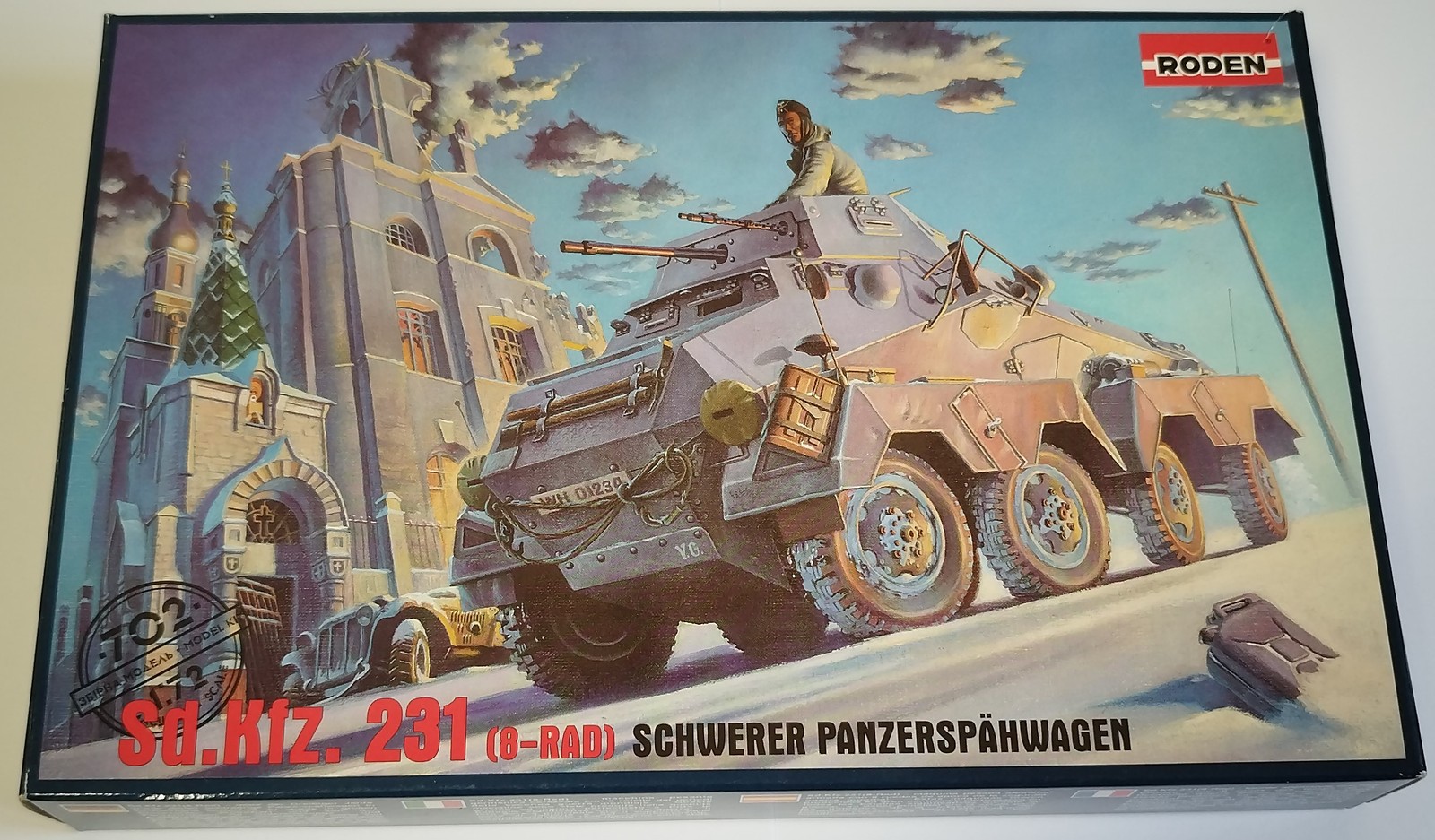 Roden 1/72 Sd.Kfz. 231 8-Wheel Schwerer Panzerspähwagen Plastic Model Kit