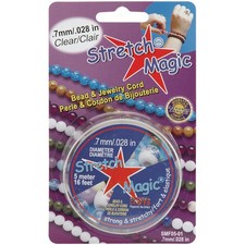 Stretch Magic Bead Jewelry Cord .7mmX5m-Clear