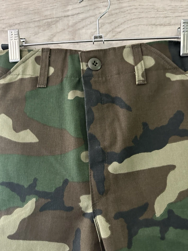 Pantalones cargo para niños talla 14 unisex camuflaje pestañas cintura corbatas al tobillo originales Foto 2 de 4