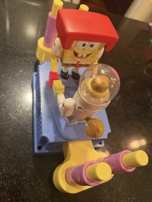 Spongebob Squarepants And Sandy Rock  Em Sock  Em Robots Boxing Game Mattel 2004