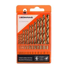 Cobalt Drill Bit Set - 13Pcs M35 HSS Twist Drill Bits Kit 1/16"-1/4" for Hard...
