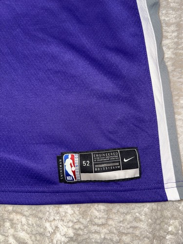 Maglia Sacramento Kings Nike Swingman autentica taglia XL 52 nuova senza etichette viola - Foto 2 di 6