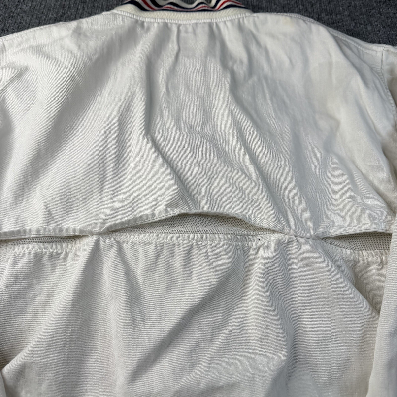 Vtg Izod Lacoste Herrington Jacket Men Large Tennis White Full Zip Bomber 90s thumbnail 13