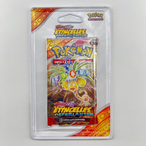 Pokemon 🇫🇷 Artset 4x Booster Blister Plastic EV08 Surging Sparks EV8 - Picture 8 of 9