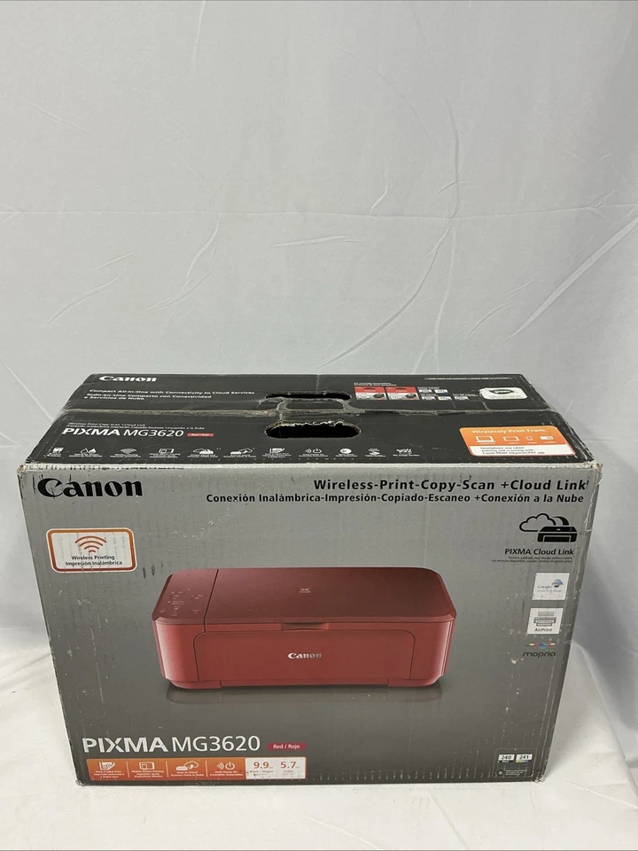 Canon PIXMA MG3620 Wireless All-In-One Inkjet Printer - Red - Image 2 of 4