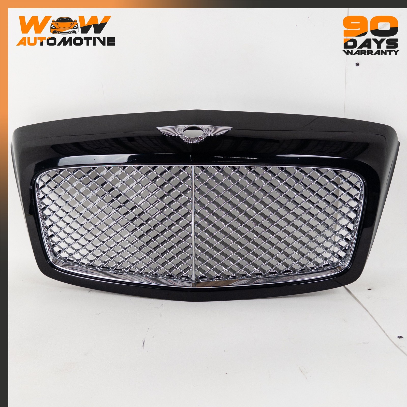 04-13 BENTLEY CONTINENTAL GTC FRONT HOOD RADIATOR GRILLE BLACK ASSEMBLY OEM