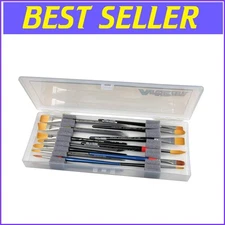 Clear Portable Brush Box with Chemical Resistant Foam - Organize Your Art