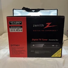 DIGITAL TV TUNER Zenith Model DTT901 Converter NEW Open Box w/ Remote Complete