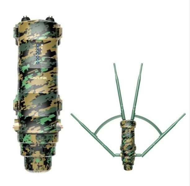 WAVLINK WN572HP3 AC1200 Dual Band WiFi Extender 4 PoE High Gain Outdoor Antennas - Image 3 of 4