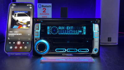 Kenwood DPX-50MD 2DIN CD MD Player Car Stereo Added Bluetooth JDM