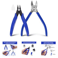 Wire Cutters Set 6 Inch 5 Inch Carbon Steel Flush Cutting Pliers for Crafting