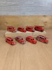 8 x Vintage Dinky Toys Streamlined Fire Engines - No. 25h & 250 - Parts Lot