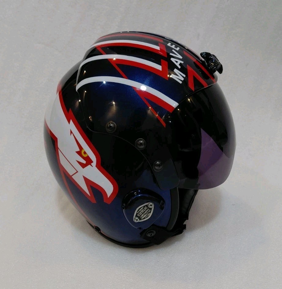 HGU-33 TOP GUN MAVERICK FIGHTER PILOT HELMET Free Badge | eBay