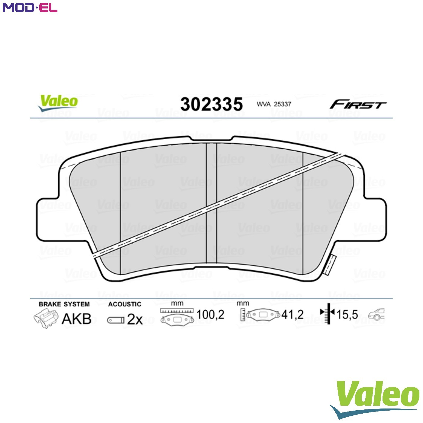 BRAKE PAD SET DISC BRAKE 302335 FOR HYUNDAI KONA i30/III/FASTBACK KAUAI IONIQ