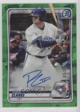 2020 Bowman Chrome Sapphire Edition Prospect Green 34/50 Philip Clarke Auto 17w0