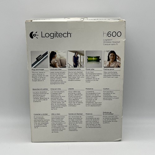 New Sealed Logitech 981-000341 H600 Wireless Headset - 第 5/9 張圖片
