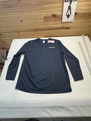 Snap On Long Sleeve Shirt Navy Blue Size X-Large | eBay