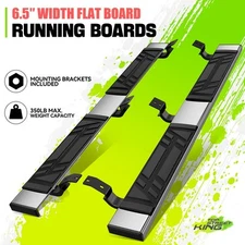 6.5" Rectangular Side Board Running Board for Toyota Tundra Extended Cab 07-21