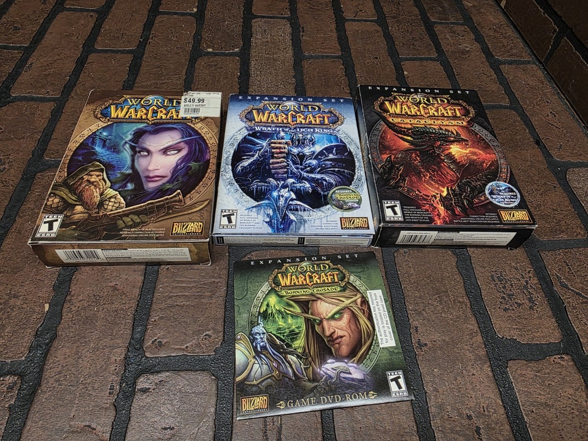 World of WarCraft Burning Crusade Lich King Cataclysm Pc Bundle | eBay