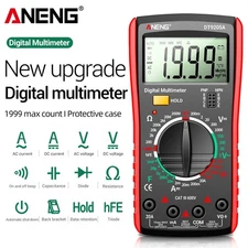 Multimètre de voltmètre numérique professionnel ampèremètre multi-testeur UK