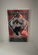 2021 Panini Rookies & Stars - Crusade Justin Fields #CR-23 Red Wave Prizm (RC)