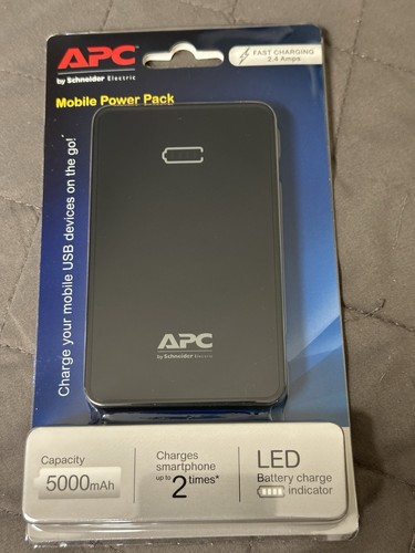 APC by Schneider Electric Mobile Power Pack 5000AMH 2 USB Ports Charges Smart\