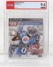 Madden NFL 13 Graded 2012 PlayStation3 PS3 Video Game Sealed A+ PSA 9.4 Calvin