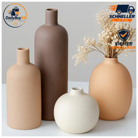 Vasen-Set 4-Teilig Keramik Morandi Farben Minimalistisch Nordisch Boho 4 StüCk