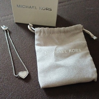Original Michael Kors Halskette Silber Herz MKJ3970040   Full Set mit Box & Beut