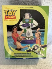 Disney Pixar Inflatable Toy Story Buzz Lightyear Pool Basketball Hoop Set