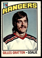 1976-77 O-Pee-Chee VTG OPC Hockey Gilles Gratton New York Rangers #28