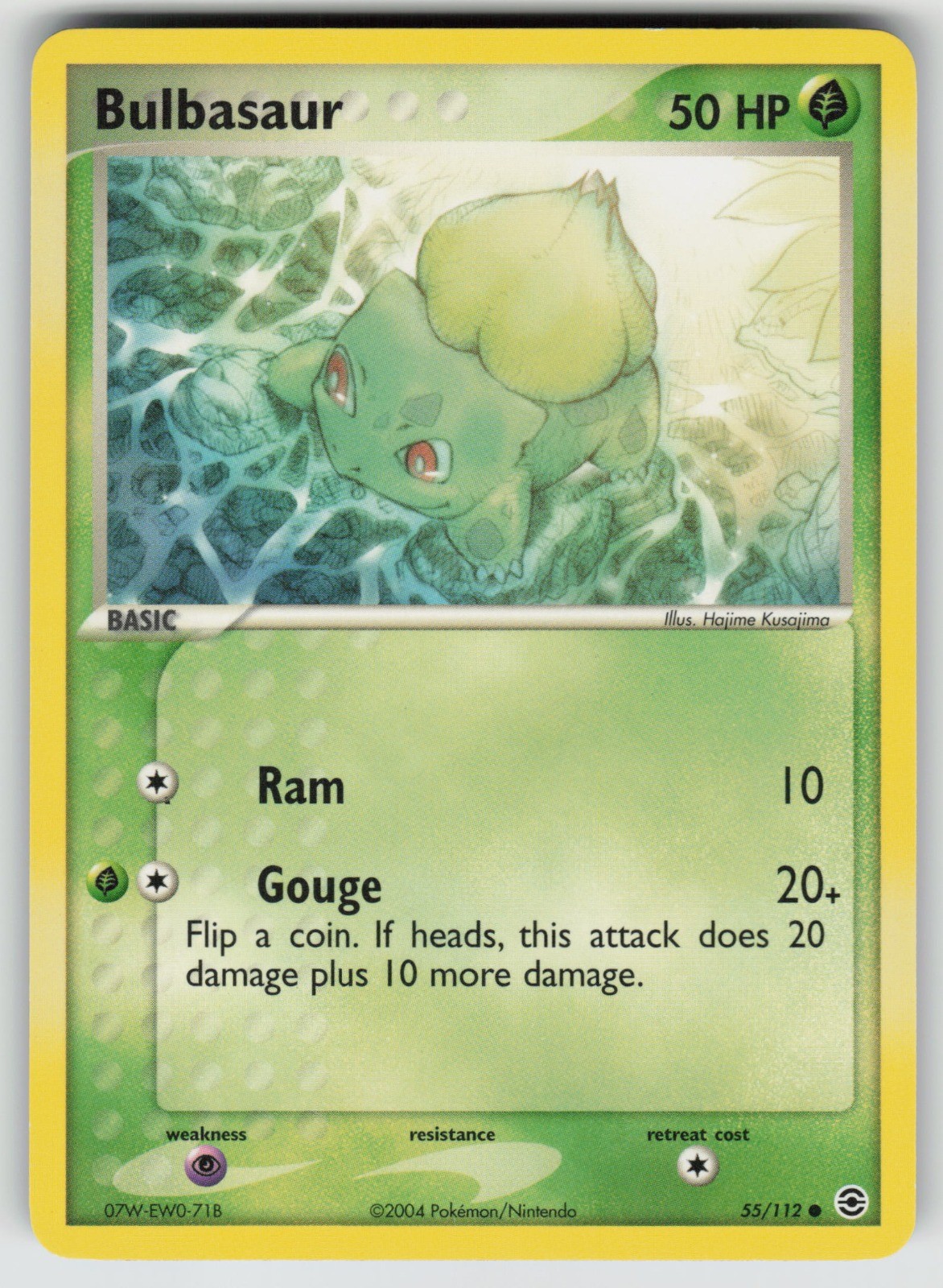 Bulbasaur - 055/112 FireRed & LeafGreen Common 55/112 NM