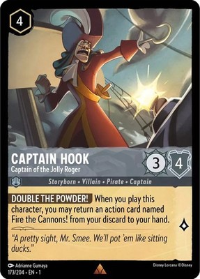 Captain Hook - Captain of the Jolly Roger The First Chapter Lorcana Disney 