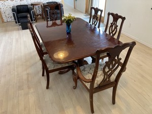THOMASVILLE  Winston Court Jefferson Cherry Wood Dining Set Chairs & Extensions