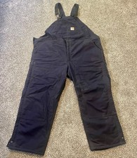 Carhartt Men FRR 44 Flame Resistant FR Duck Bib Overalls 46X30