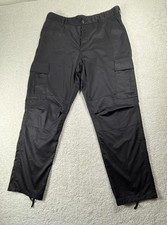 Rothco Pants Men Large Black BDU Cargo Battle Dress Adjustable Military Tactical