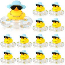 Mini Rubber Ducks Bulk for Kids Children Cute Yellow Duck Toy for Dashboard o...