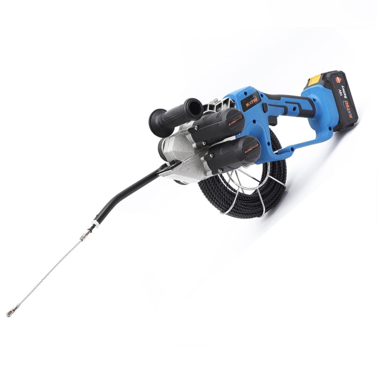 Cordless Cable Installation Rodder Puller Tool 20V 2 Btrs